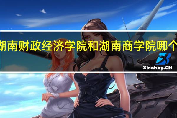 湖南财政经济学院和湖南商学院哪个好100
