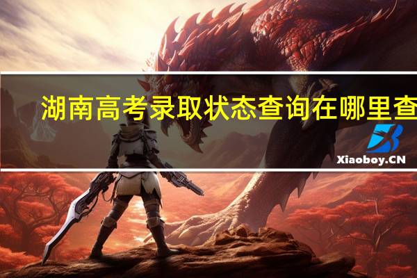 湖南高考录取状态查询在哪里查询