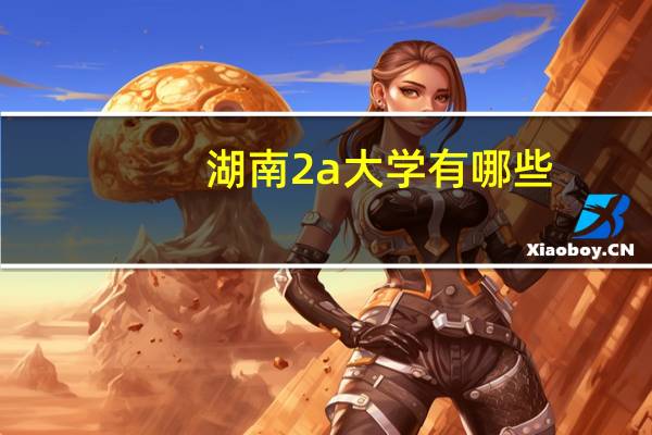 湖南2a大学有哪些