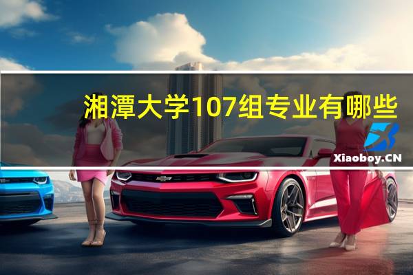 湘潭大学107组专业有哪些