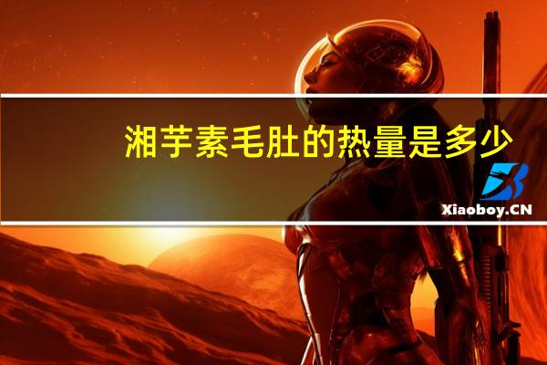 湘芋 素毛肚的热量是多少