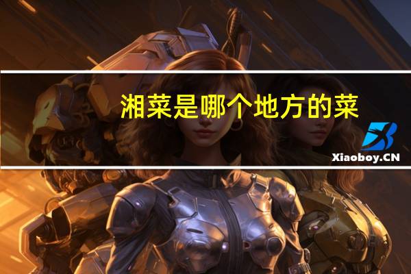 湘菜是哪个地方的菜