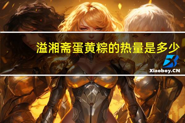 溢湘斋 蛋黄粽的热量是多少