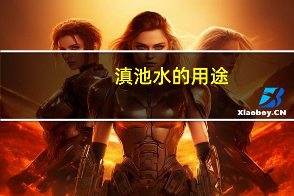 滇池水的用途