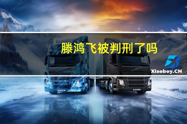 滕鸿飞被判刑了吗（滕鸿飞）