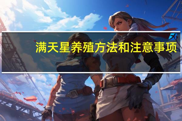 满天星养殖方法和注意事项