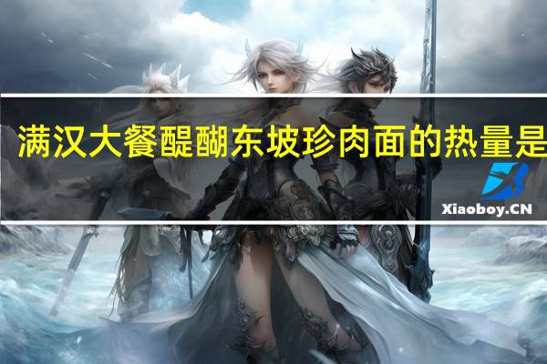 满汉大餐 醍醐东坡珍肉面的热量是多少