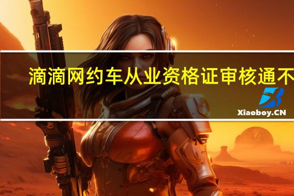 滴滴网约车从业资格证审核通不过（滴滴网约车从业资格证）