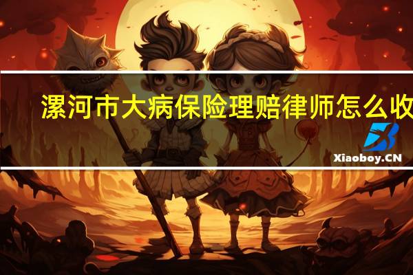 漯河市大病保险理赔律师怎么收费