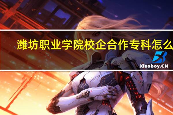 潍坊职业学院校企合作专科怎么样
