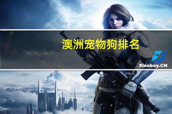 澳洲宠物狗排名