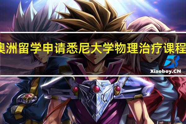 澳洲留学申请悉尼大学物理治疗课程怎么样