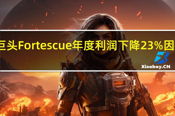 澳洲矿业巨头Fortescue年度利润下降23%因铁矿石价格下跌
