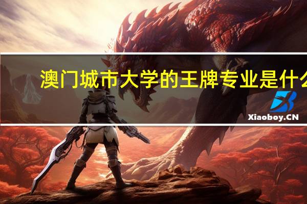 澳门城市大学的王牌专业是什么