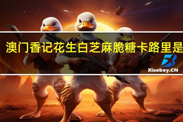 澳门香记 花生白芝麻脆糖卡路里是多少