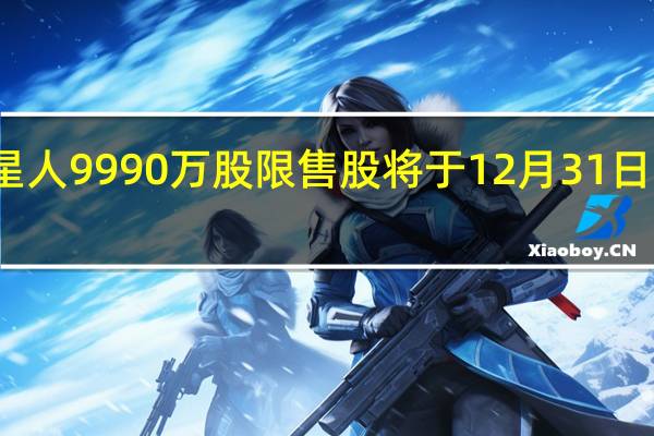 火星人9990万股限售股将于12月31日上市流通