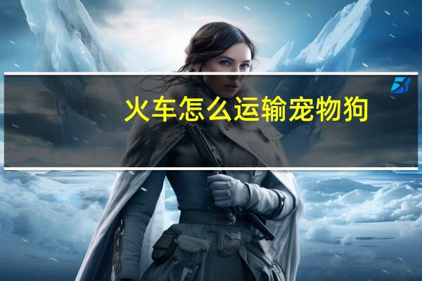 火车怎么运输宠物狗