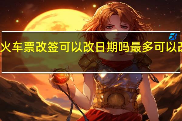 火车票改签可以改日期吗最多可以改几天（火车票改签可以改日期）