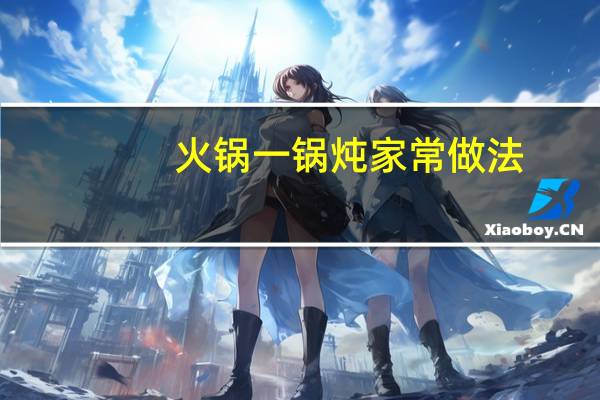火锅一锅炖家常做法
