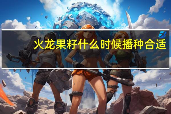 火龙果籽什么时候播种合适