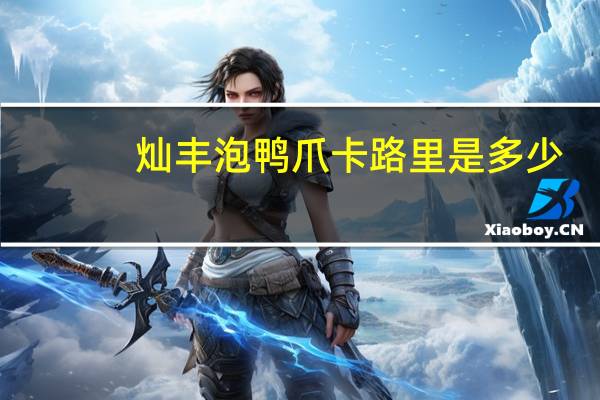 灿丰 泡鸭爪卡路里是多少