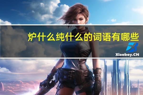 炉什么纯什么的词语有哪些?