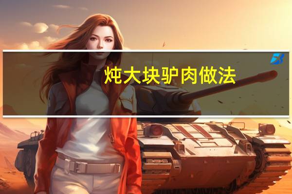 炖大块驴肉做法
