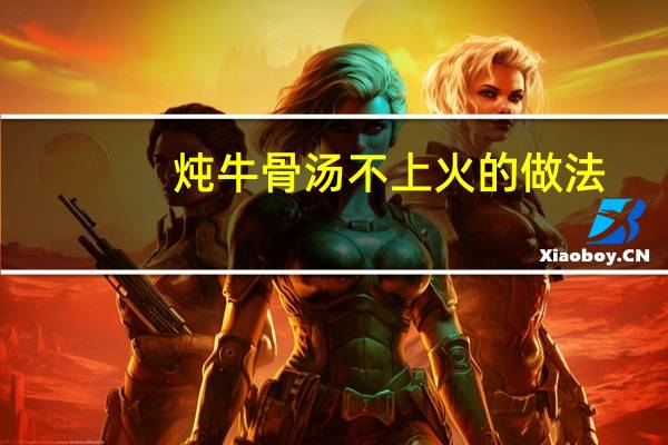 炖牛骨汤不上火的做法