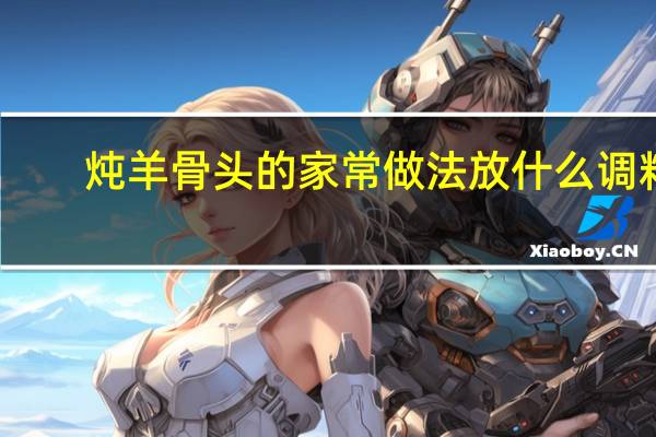 炖羊骨头的家常做法放什么调料(炖羊骨头的家常做法)