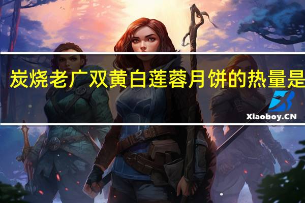 炭烧老广双黄白莲蓉月饼的热量是多少