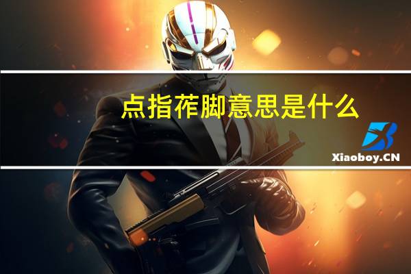 点指莋脚意思是什么
