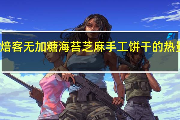 烘焙客 无加糖海苔芝麻手工饼干的热量是多少