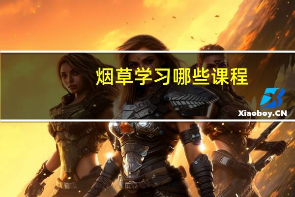 烟草学习哪些课程