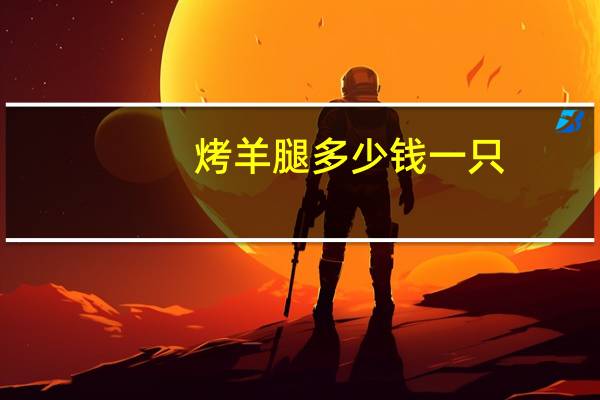 烤羊腿多少钱一只