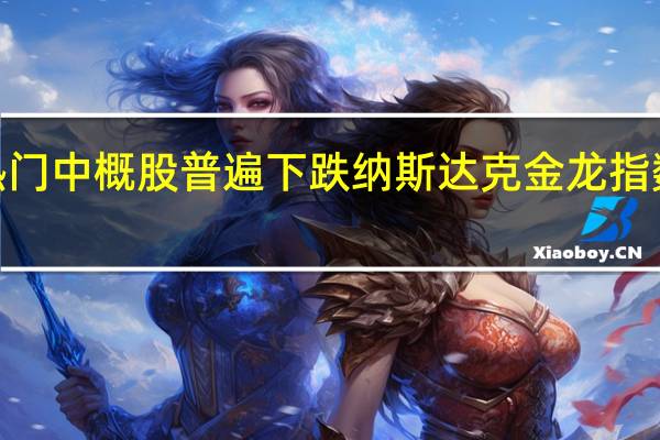 热门中概股普遍下跌 纳斯达克金龙指数收跌4.02%