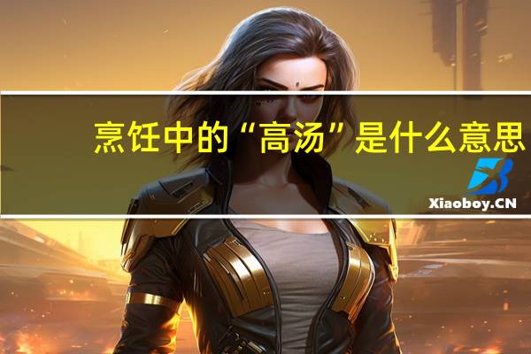 烹饪中的“高汤”是什么意思