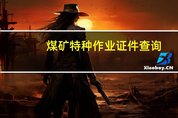 煤矿特种作业证件查询,显示正在调研（煤矿特种作业证件查询）