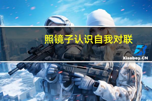照镜子认识自我对联