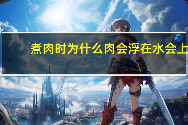 煮肉时为什么肉会浮在水会上
