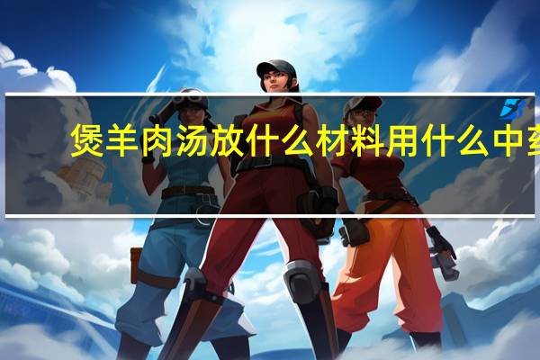 煲羊肉汤放什么材料用什么中药（炖羊肉汤放什么中药材）