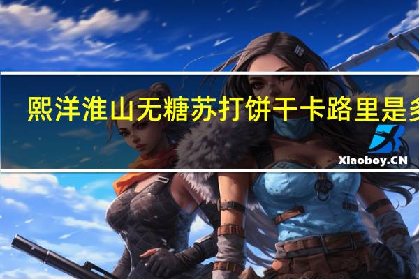 熙洋 淮山无糖苏打饼干卡路里是多少