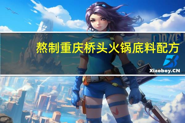 熬制重庆桥头火锅底料配方