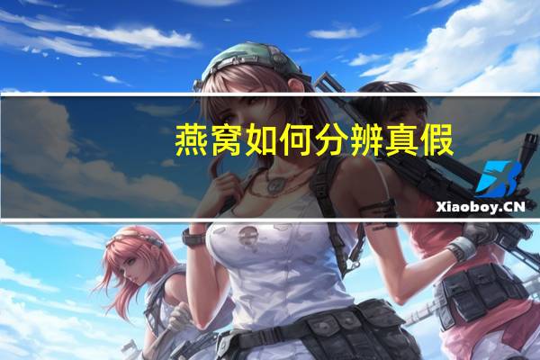燕窝如何分辨真假