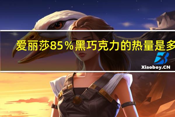 爱丽莎 85％黑巧克力的热量是多少