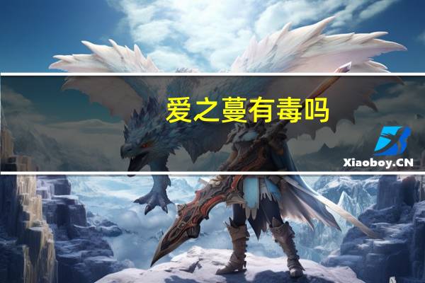 爱之蔓有毒吗
