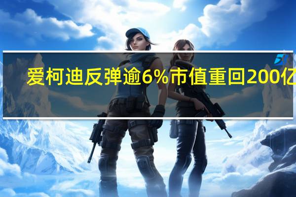 爱柯迪反弹逾6% 市值重回200亿元