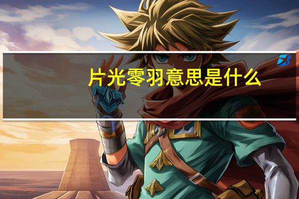 片光零羽意思是什么