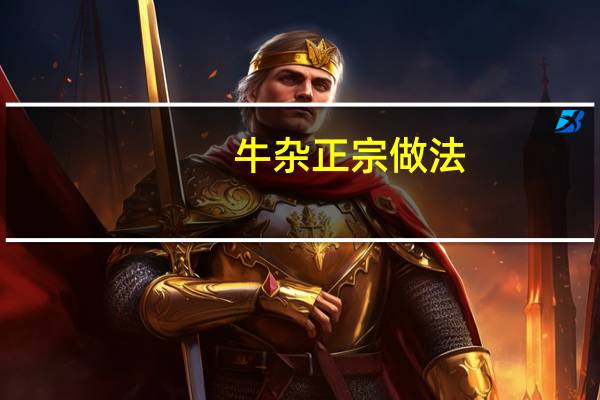 牛杂正宗做法