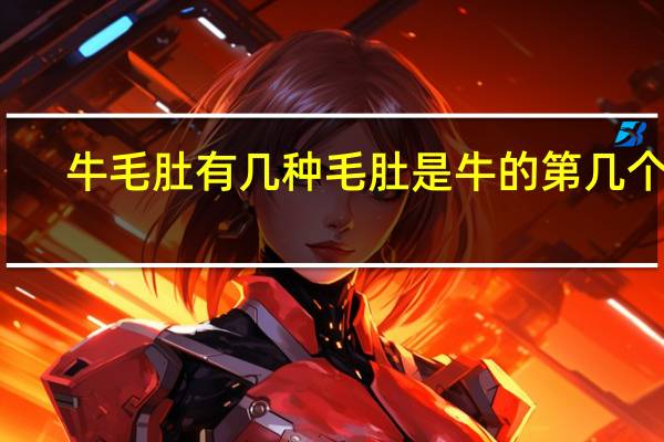 牛毛肚有几种 毛肚是牛的第几个胃