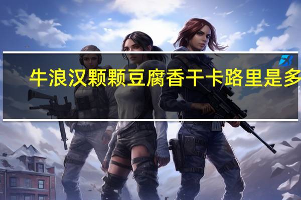 牛浪汉 颗颗豆腐香干卡路里是多少